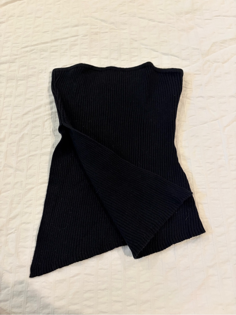 Black Ribbed Tube Top - Picture 4 of 6